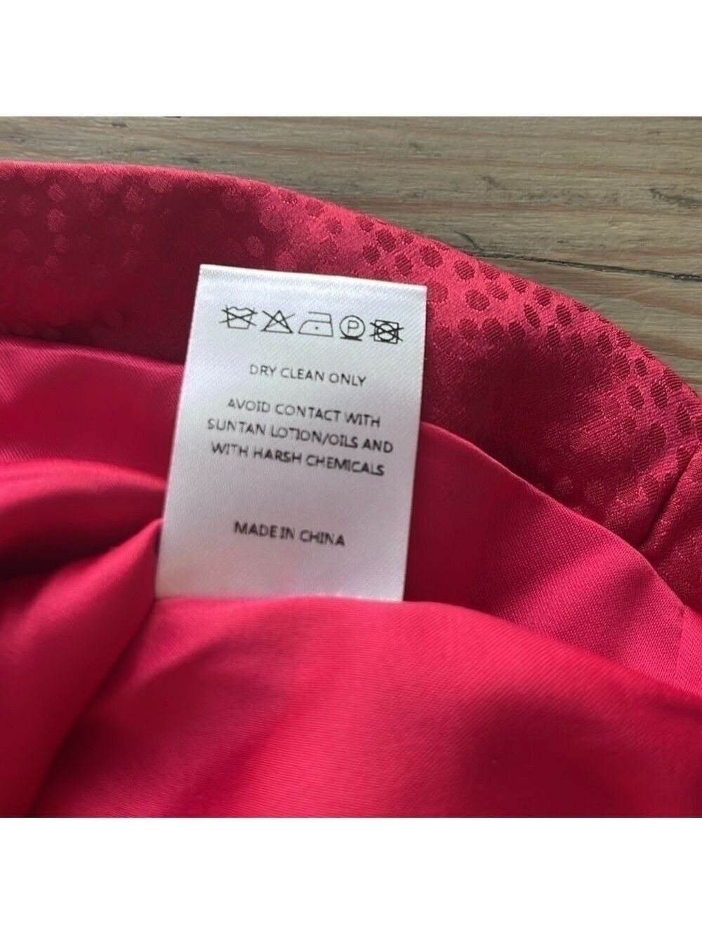New SALONI Debbie Silk Stamped Mini Dress in Cherry Pink Size 8 - Picture 14 of 14